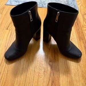Charles David Black Ankle Booties with Block Heel 
Size 8 1/2 
Minimally worn!